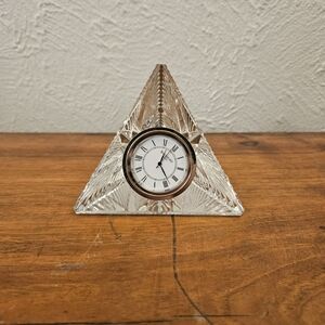 Waterford Crystal Times Square Star of Hope 2000 Pyramid Clock Needs New Battery